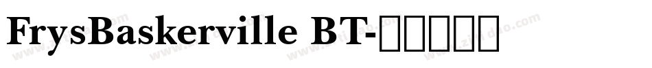 FrysBaskerville BT字体转换